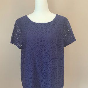 J. Crew dark blue women's dress top